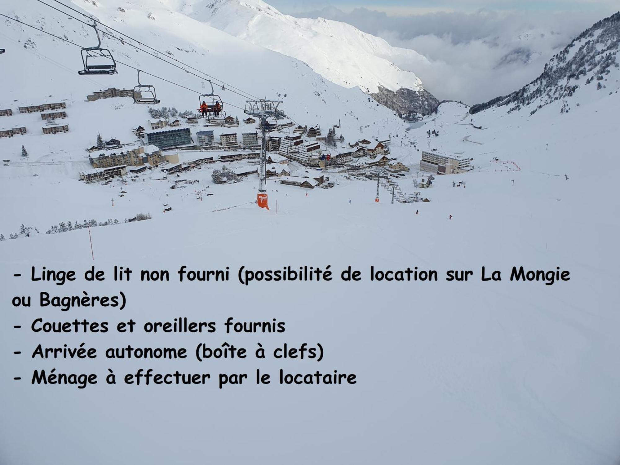 Apartment La Mongie, Pieds Des Pistes, Parking Interieur Prive La Mongie